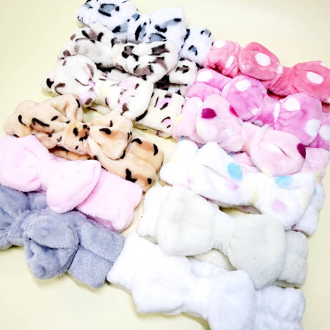 Assorted Plush Beauty Spa Headband